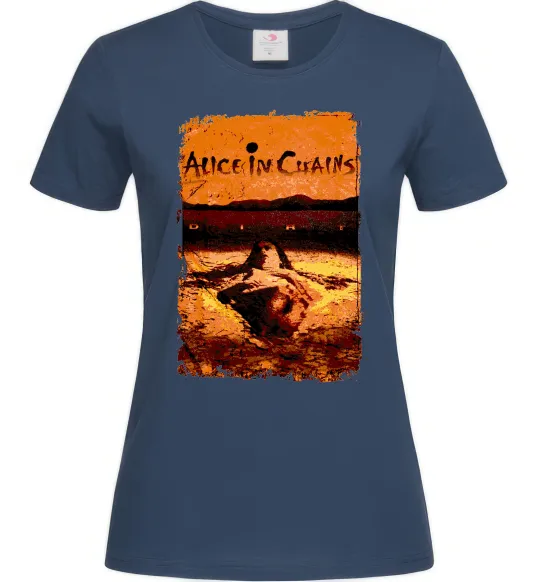 Женская футболка Alice in Chains Dirt Темно-синий фото