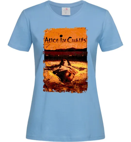 Женская футболка Alice in Chains Dirt Голубой фото