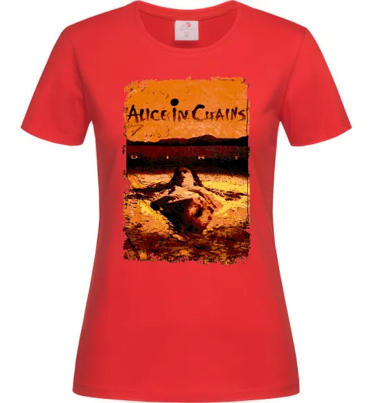 Женская футболка Alice in Chains Dirt Красный фото