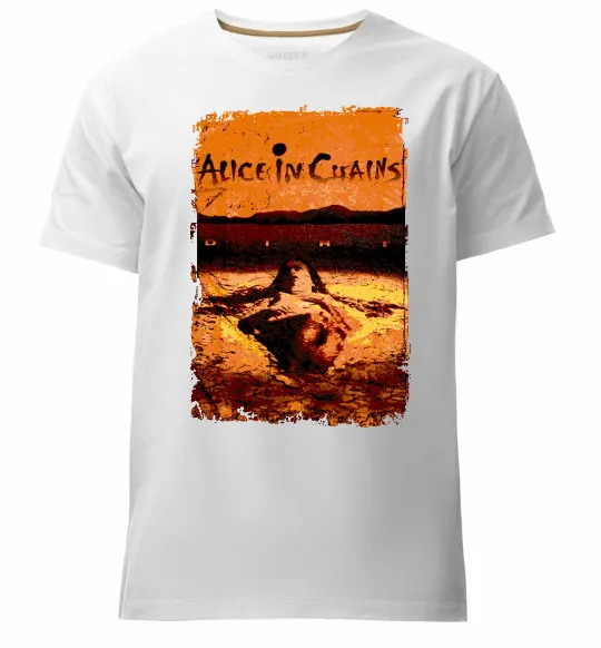 Мужская премиум футболка Alice in Chains Dirt Белый фото