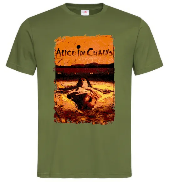 Чоловіча футболка Alice in Chains Dirt Оливковий фото