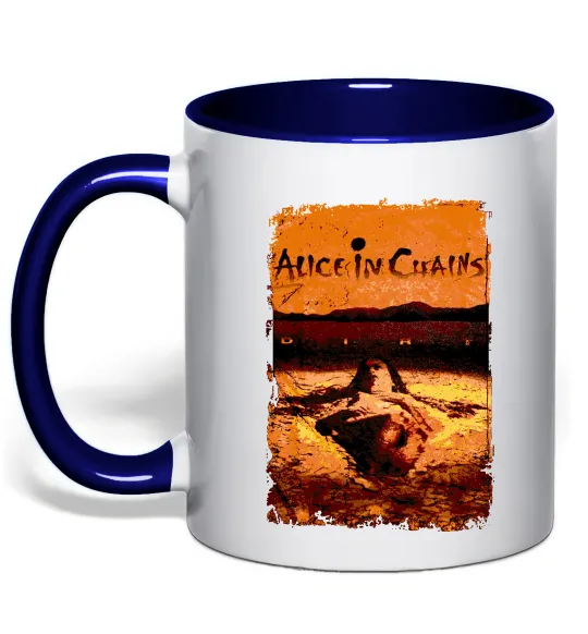 Чашка с цветной ручкой Alice in Chains Dirt Глубокий темно-синий фото
