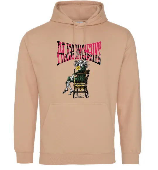 Мужская толстовка (худи) Alice in Chains Песочный фото