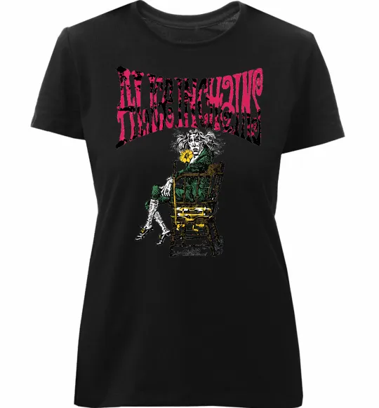 Женская премиум футболка Alice in Chains Черный фото