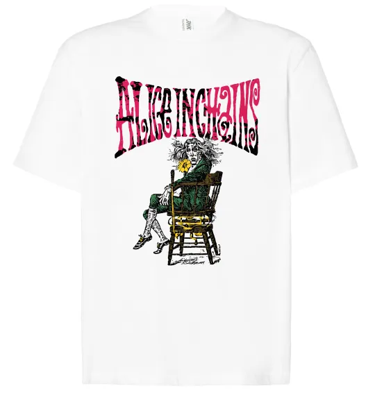 Футболка Оверсайз Alice in Chains Белый фото