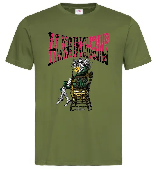 Чоловіча футболка Alice in Chains Оливковий фото