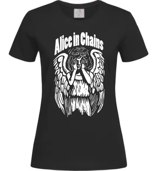 Женская футболка Alice in Chains Angel cry Черный фото
