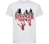 Дитяча футболка Stranger things, колір - білий, розмір - XL Білий фото