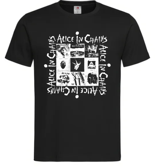 Чоловіча футболка Alice in Chains альбоми Чорний фото