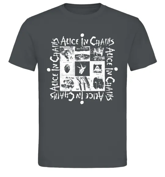 Чоловіча футболка Alice in Chains альбоми Графіт фото