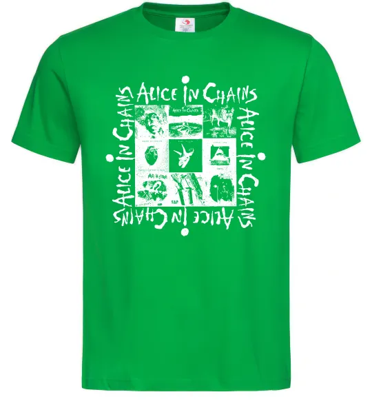 Чоловіча футболка Alice in Chains альбоми Зелений фото