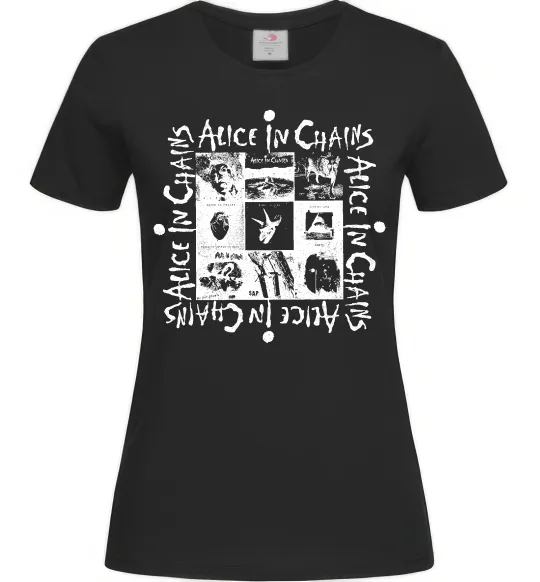 Женская футболка Alice in Chains альбоми Черный фото