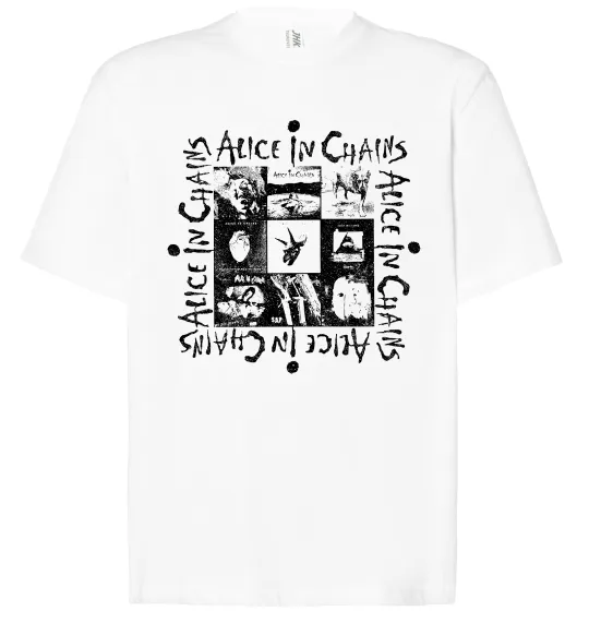Футболка Оверсайз Alice in Chains альбоми Белый фото