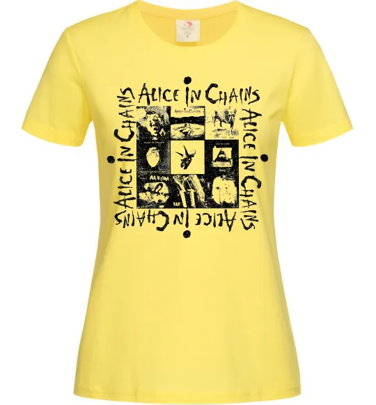 Женская футболка Alice in Chains альбоми Лимонный фото