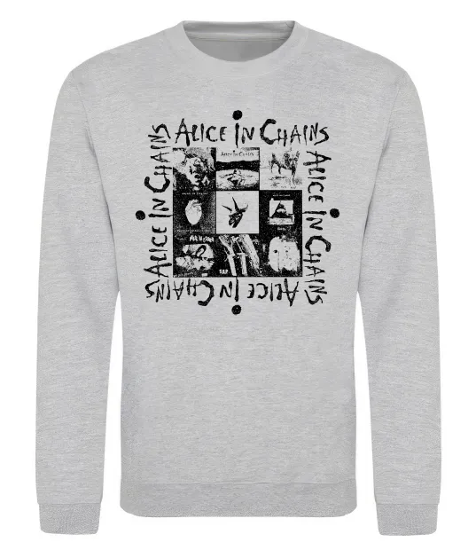 Свитшот Alice in Chains альбоми Серый меланж фото