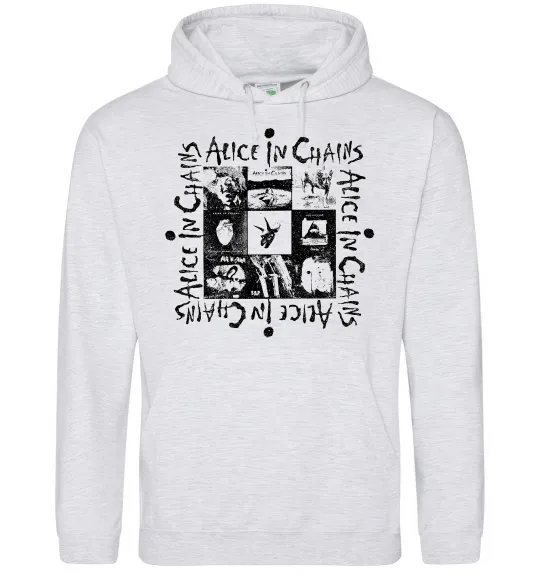 Женская толстовка (худи) Alice in Chains альбоми Серый меланж фото