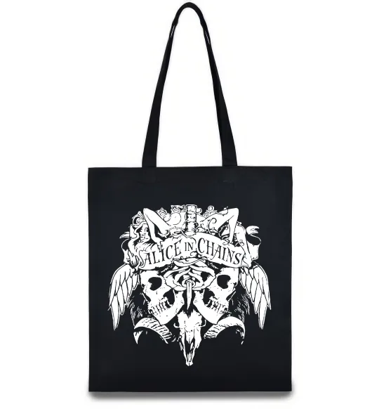 Эко-сумка Alice in Chains Skull Черный фото
