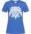 Женская футболка Alice in Chains Skull Ярко-синий фото