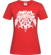 Женская футболка Alice in Chains Skull Красный фото