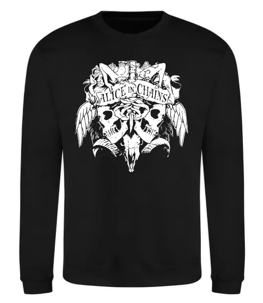 Свитшот Alice in Chains Skull Черный фото