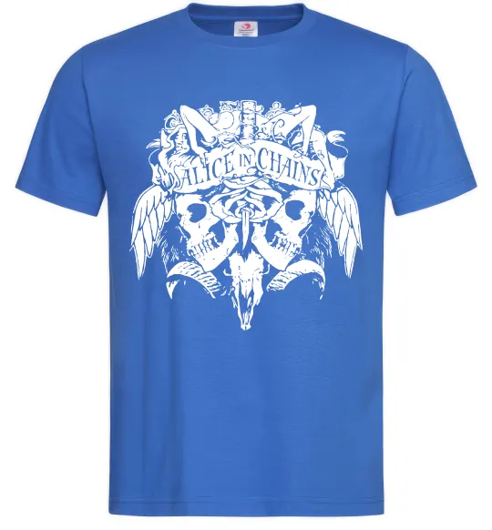 Чоловіча футболка Alice in Chains Skull Яскраво-синій фото