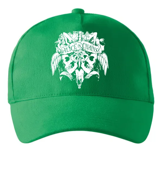 Кепка Alice in Chains Skull Зеленый фото