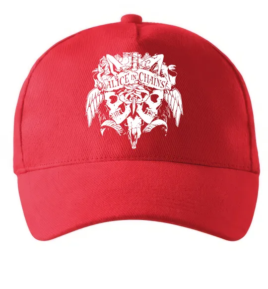 Кепка Alice in Chains Skull Красный фото
