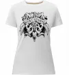 Женская премиум футболка Alice in Chains Skull Белый Женская премиум футболка Alice in Chains Skull Белый фото