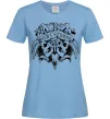 Женская футболка Alice in Chains Skull Голубой фото