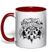 Чашка с цветной ручкой Alice in Chains Skull Красный Чашка с цветной ручкой Alice in Chains Skull Красный фото