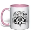 Чашка с цветной ручкой Alice in Chains Skull Нежно розовый Чашка с цветной ручкой Alice in Chains Skull Нежно розовый фото