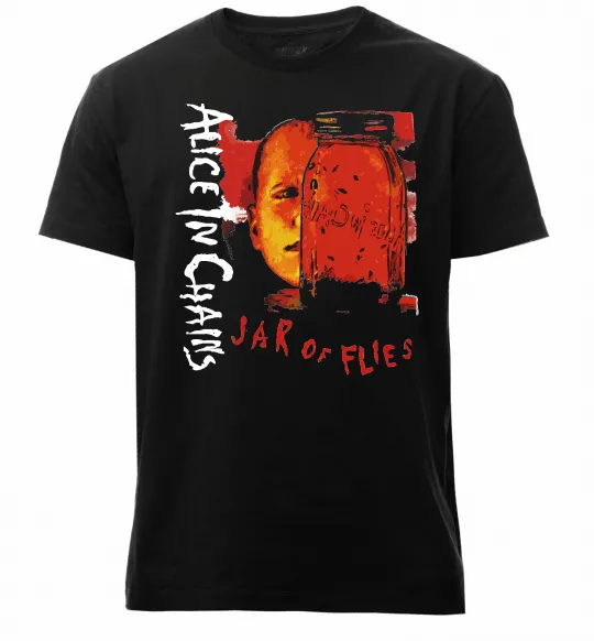 Чоловіча преміум футболка Alice in Chains Jar of flies Чорний фото