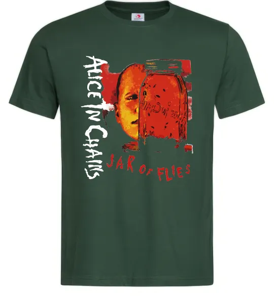 Чоловіча футболка Alice in Chains Jar of flies Темно-зелений фото