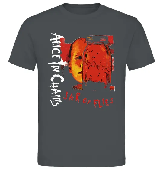 Чоловіча футболка Alice in Chains Jar of flies Графіт фото