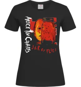 Женская футболка Alice in Chains Jar of flies Черный фото