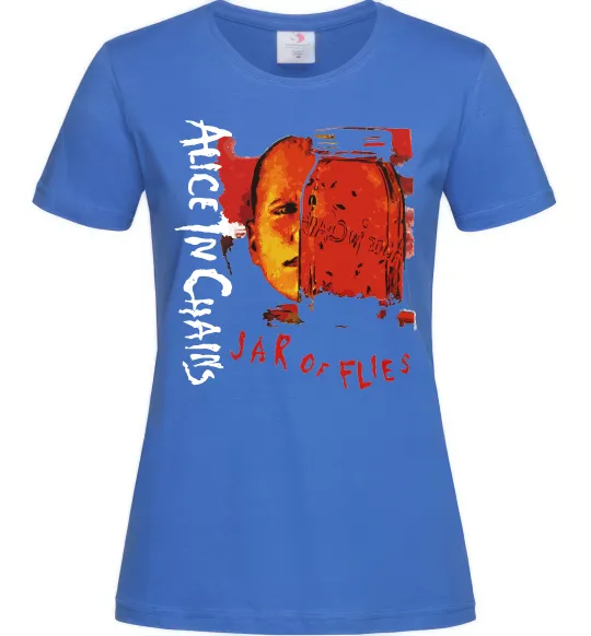 Женская футболка Alice in Chains Jar of flies Ярко-синий фото