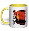 Чашка з кольоровою ручкою Alice in Chains Jar of flies Сонячно жовтий Чашка з кольоровою ручкою Alice in Chains Jar of flies Сонячно жовтий фото