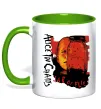 Чашка с цветной ручкой Alice in Chains Jar of flies Лаймовый Чашка с цветной ручкой Alice in Chains Jar of flies Лаймовый фото