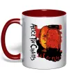 Чашка з кольоровою ручкою Alice in Chains Jar of flies Червоний Чашка з кольоровою ручкою Alice in Chains Jar of flies Червоний фото