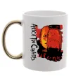 Чашка з кольоровою ручкою Alice in Chains Jar of flies Золото Чашка з кольоровою ручкою Alice in Chains Jar of flies Золото фото