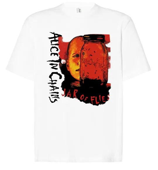 Футболка Оверсайз Alice in Chains Jar of flies Белый фото