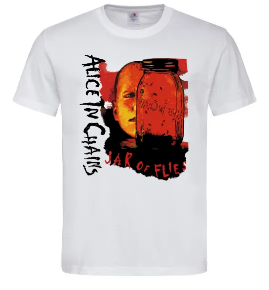 Чоловіча футболка Alice in Chains Jar of flies Білий фото