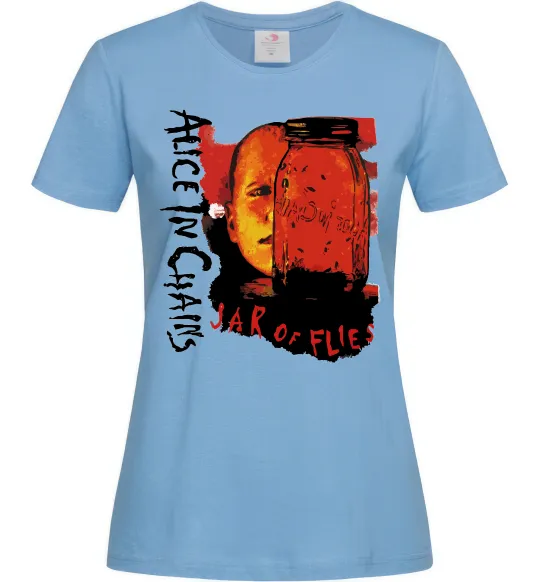 Женская футболка Alice in Chains Jar of flies Голубой фото