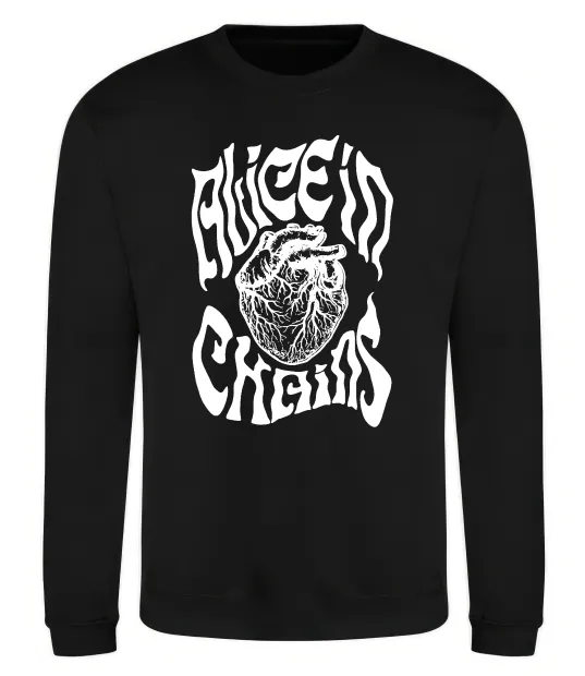 Свитшот Alice in Chains heart Черный фото