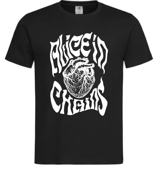 Чоловіча футболка Alice in Chains heart Чорний фото