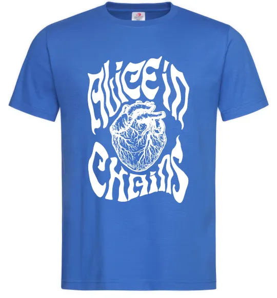 Чоловіча футболка Alice in Chains heart Яскраво-синій фото