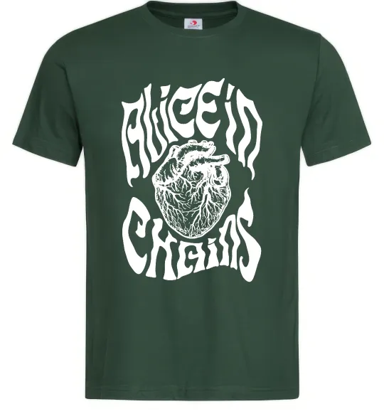 Чоловіча футболка Alice in Chains heart Темно-зелений фото