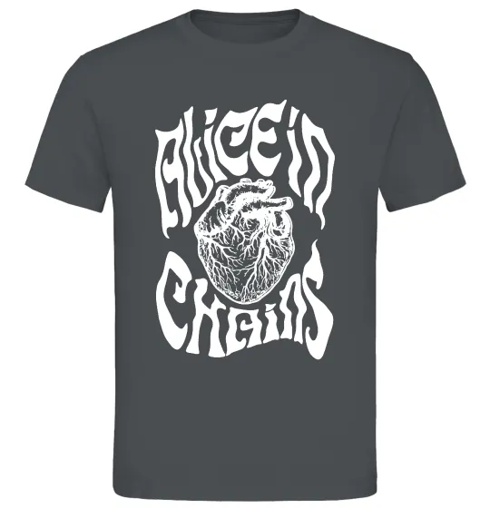 Чоловіча футболка Alice in Chains heart Графіт фото