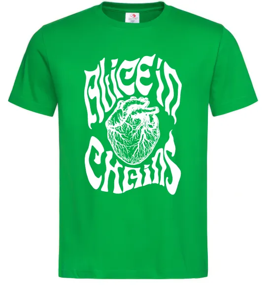 Чоловіча футболка Alice in Chains heart Зелений фото