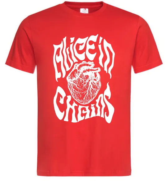 Чоловіча футболка Alice in Chains heart Червоний фото